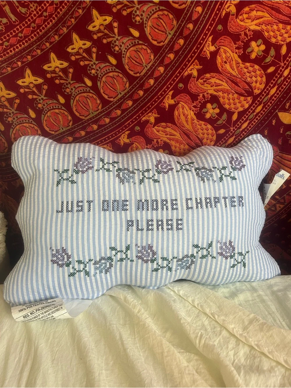 Just One More Chapter Please Decorative Pillow